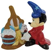 Fantasia Mickey with Broom Salt and Pepper Shakers